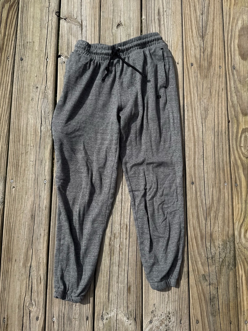 Boys L Layer 8 Gray Kids Sweatpants with Drawstring